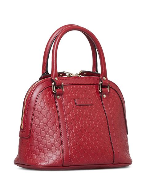 gucci red satchel bag|gucci microguccissima dome bag.